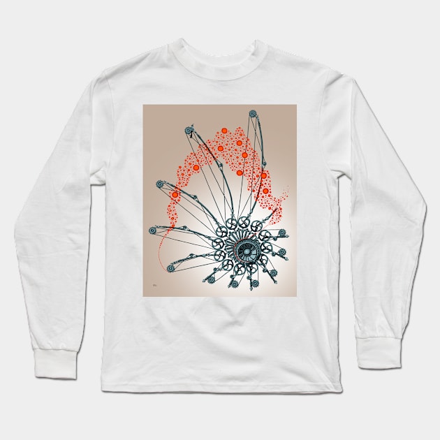 Mechanical Abstract III Long Sleeve T-Shirt by bensmall